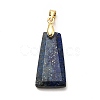 Dyed Natural Lapis Lazuli Pendants G-C045-01A-G-3
