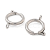 Non-Tarnish 304 Stainless Steel Spring Ring Clasps X-STAS-E104-09D-P-2