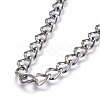 304 Stainless Steel Curb Chain Necklaces X-NJEW-F242-11P-2
