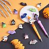 12Pcs 4 Style Halloween Silicone Beads JX753A-6