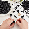 PandaHall Elite 140Pcs 7 Styles Plastic Spring Cord Locks FIND-PH0018-25-3