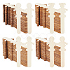 Olycraft 4 Bags 4 Styles Unfinished Wood Piece Decorations WOOD-OC0002-98-1