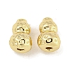 Textured Brass Beads KK-Q820-28G-1