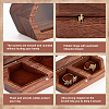 2-Slot Wooden Couple Rings Storage Boxes CON-WH0087-42B-4