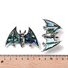 Tibetan Style Alloy Bat Brooches JEWB-A021-01A-AS-3