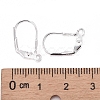 925 Sterling Silver Leverback Hoop Earrings STER-L054-54S-3