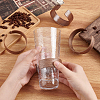 PandaHall Elite 4Pcs 2 Style Walnut Wood Cup Sleeve AJEW-PH0003-87-3