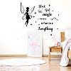 Rectangle with Word PVC Wall Stickers DIY-WH0228-189-3
