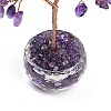 Natural Amethyst Chips Tree of Life Decorations DJEW-B013-01D-3