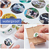 CRASPIRE Animal Self-Adhesive Paper Gift Tag Stickers DIY-CP0001-73C-3