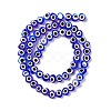 Handmade Evil Eye Lampwork Beads Strands LAMP-F023-A03-3