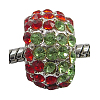Glass Rhinestone European Beads X-BSAPH007-12-2