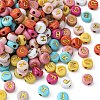 Opaque Mixed Color Acrylic Beads MACR-YW0002-48A-2