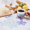 6Pcs Acrylic Mirror Cup Mats AJEW-FG0002-11-3