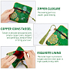  14Pcs 14 Colors Chinese Brocade Tassel Zipper Jewelry Bag Gift Pouch ABAG-NB0001-21-4
