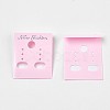 Plastic Earring Display Card BCOF-WH0001-01-1