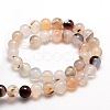 Natural Agate Round Beads Strands G-E321C-4mm-01-2