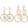 SUNNYCLUE Alloy Stud Earrings and Dangle Earrings EJEW-SC0001-07MG-1