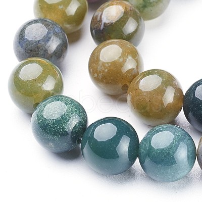 Natural Indian Agate Beads Strands X-GSR10mmC002-1