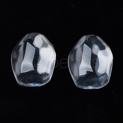 Transparent Resin Cabochons CRES-N031-008A-A01-1