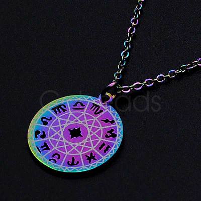 201 Stainless Steel Pendants Necklaces NJEW-S105-JN639-1