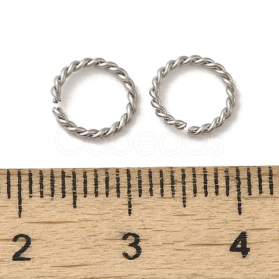 Non-Tarnish 304 Stainless Steel Open Jump Rings STAS-C085-01A-P-1