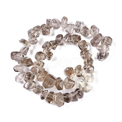 Natural Smoky Quartz Beads Strands G-B072-A01-02-1