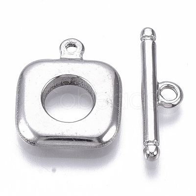 Non-Tarnish 304 Stainless Steel Toggle Clasps X-STAS-N087-20-1