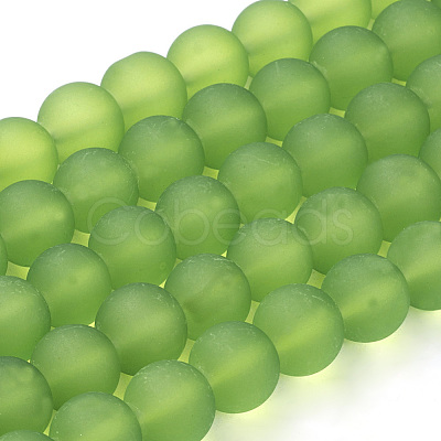 Transparent Glass Bead Strands GLAA-S031-6mm-34-1