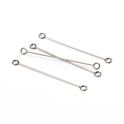 Non-Tarnish 304 Stainless Steel Eye Pins X-STAS-I141-01A-P-1