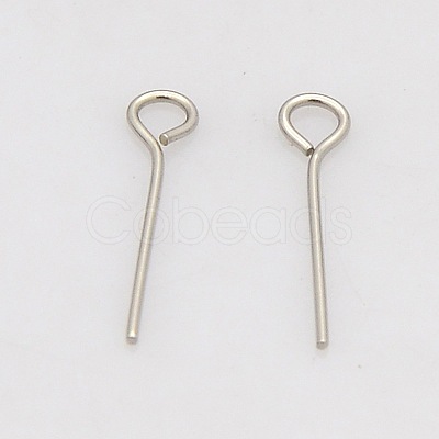 Tarnish Resistant 201 Stainless Steel Eye Pin STAS-N017-01-0.6x30mm-1