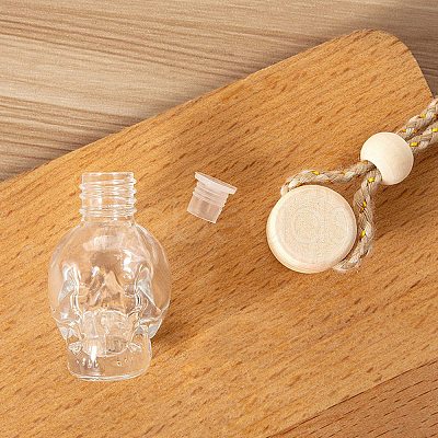 Skull Glass Empty Refillable Car Perfume Bottle PW-WG11FDA-01-1