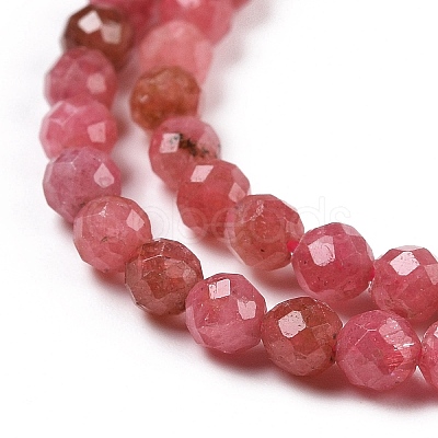 Natural Rhodonite Beads Strands G-C009-A18-1