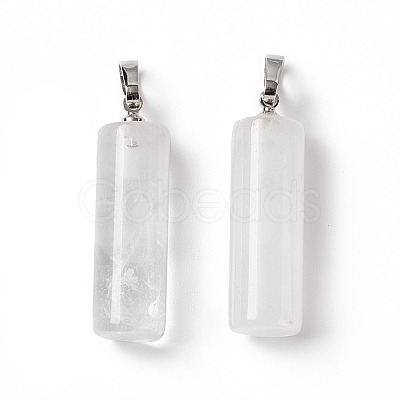 Natural Quartz Crystal Pendants G-E135-02P-10-1