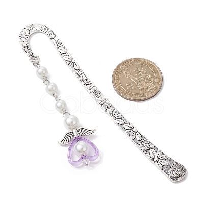 Angel Pendant Bookmarks AJEW-JK00284-1