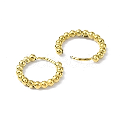 Ion Plating(IP) Real 18K Gold Plated 316 Stainless Steel Hoop Earrings EJEW-L267-005G-06-1