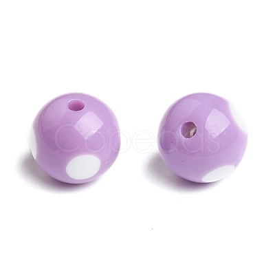 Round Acrylic Craft Beads YPL453-1