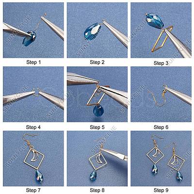 SUNNYCLUE DIY Dangle Earring Making Kits DIY-SC0016-39-1