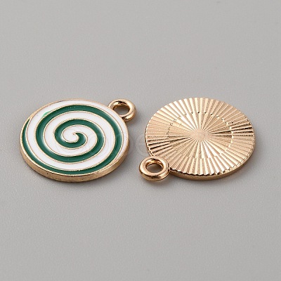 Christmas Themed Alloy Enamel Pendants ENAM-WH0058-017A-1