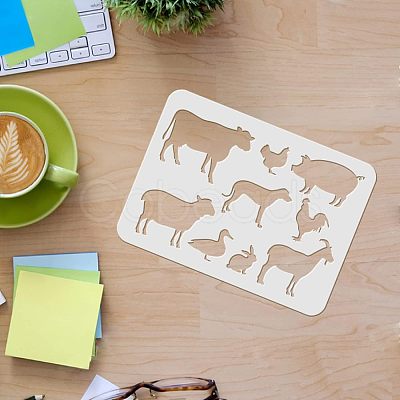 Large Plastic Reusable Drawing Painting Stencils Templates DIY-WH0202-150-1