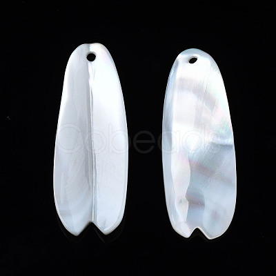 Natural Freshwater Shell Pendants SHEL-S278-046-1