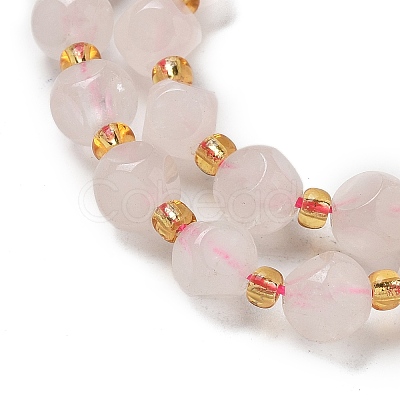 Natural Rose Quartz Beads Strands G-K387-A08-01-1