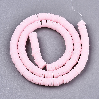 Handmade Polymer Clay Beads Strands CLAY-R089-6mm-125-1