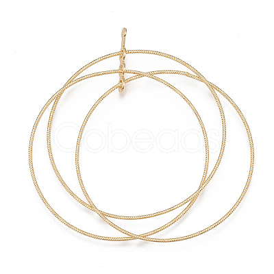 Brass Big Pendants KK-T038-148G-1