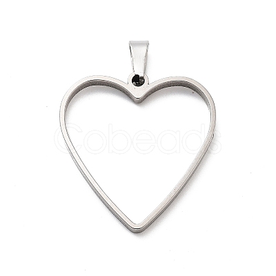 304 Stainless Steel Open Back Bezel Pendants STAS-Z091-05P-09-1