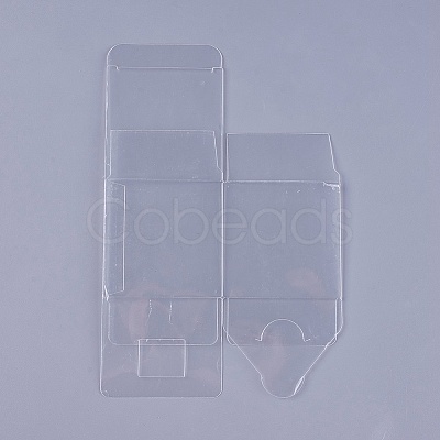 Transparent Plastic PVC Box Gift Packaging CON-WH0060-01B-1