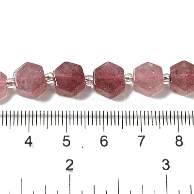 Natural Strawberry Quartz Beads Strands G-P534-A03-01-1