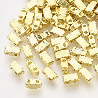 Electroplate Glass Seed Beads SEED-S023-20B-06-1