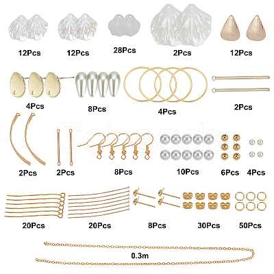 SUNNYCLUE DIY Pedal Drop Earring Making Kits DIY-SC0019-76-1