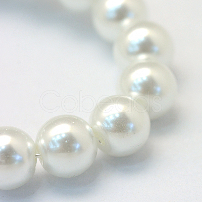 Baking Painted Glass Pearl Round Bead Strands HY-Q003-10mm-01-1